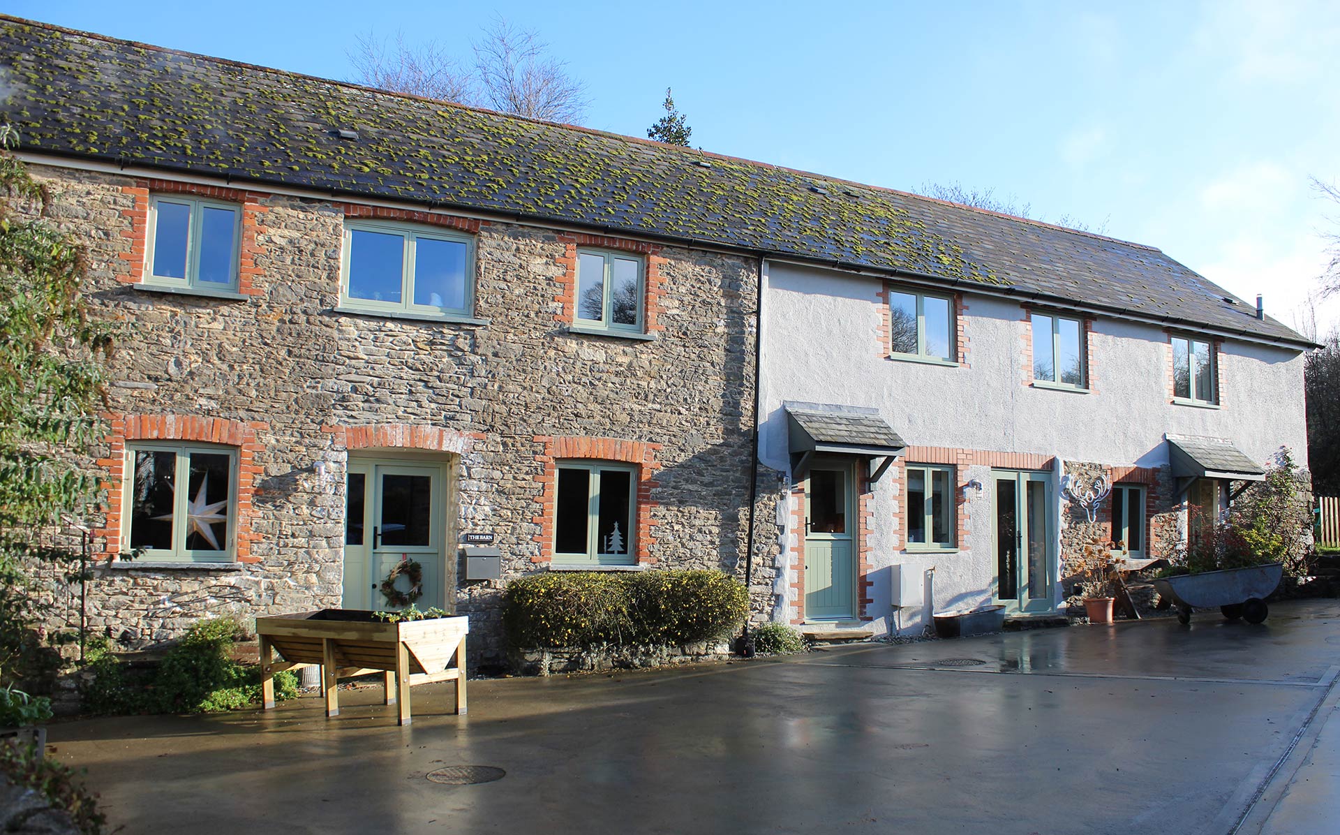 Newly installed windows in Broadhempston